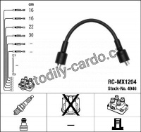Sada kabelů pro zapalování NGK RC-MX1204