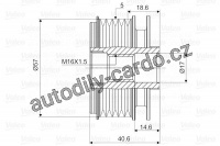 Alternátorová volnoběžka (předstihová spojka) VALEO 588043