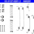 Sada příslušenství, brzdové čelisti ATE 03.0137-9281 (AT 669281)