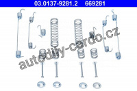 Sada příslušenství, brzdové čelisti ATE 03.0137-9281 (AT 669281)