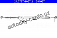 Lanko ruční brzdy ATE 24.3727-1067 (AT 581067)