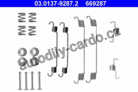 Sada příslušenství, brzdové čelisti ATE 03.0137-9287 (AT 669287)