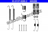 Sada příslušenství, brzdové čelisti ATE 03.0137-9289 (AT 669289)