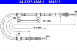 Lanko ruční brzdy ATE 24.3727-1808 (AT 581808)