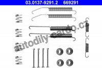 Sada příslušenství, brzdové čelisti ATE 03.0137-9291 (AT 669291)