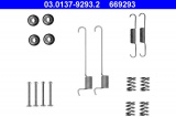 Sada příslušenství, parkovací brzdové čelisti ATE 03.0137-9293 (AT 669293)
