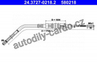 Lanko ruční brzdy ATE 24.3727-0218 (AT 580218)