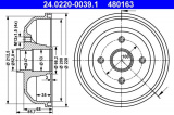 Brzdový buben ATE 24.0220-0039 (AT 480163) - OPEL