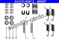 Sada příslušenství, parkovací brzdové čelisti ATE 03.0137-9307 (AT 669307)