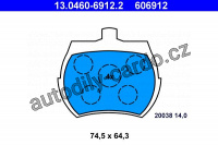 Sada brzdových destiček ATE 13.0460-6912 (AT 606912)