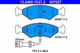 Sada brzdových destiček ATE 13.0460-7027 (AT 607027) - FORD