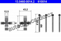 Sada příslušenství, obložení kotoučové brzdy ATE 13.0460-0014 (AT 610014)