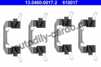 Sada příslušenství, obložení kotoučové brzdy ATE 13.0460-0017 (AT 610017)