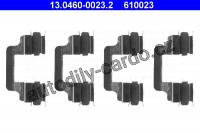 Sada příslušenství, obložení kotoučové brzdy ATE 13.0460-0023 (AT 610023)