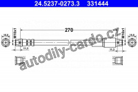 Brzdová hadice ATE  24.5237-0273 (331444)