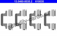 Sada příslušenství, obložení kotoučové brzdy ATE 13.0460-0035 (AT 610035)