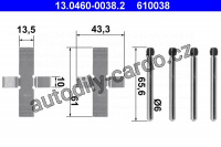 Sada příslušenství, obložení kotoučové brzdy ATE 13.0460-0038 (AT 610038)