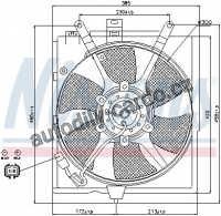 Ventilátor chladiče NISSENS 85299