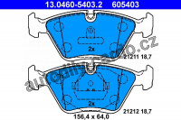 Sada brzdových destiček ATE 13.0460-5403 (AT 605403) - AUDI