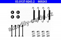 Sada příslušenství, brzdové čelisti ATE 03.0137-9243 (AT 669243) - OPEL