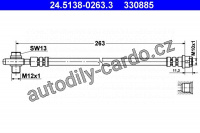 Brzdová hadice - ATE 24.5138-0263