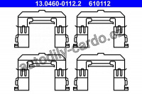 Sada příslušenství, obložení kotoučové brzdy ATE 13.0460-0112 (AT 610112)