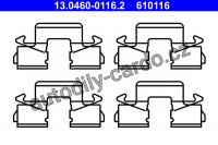 Sada příslušenství, obložení kotoučové brzdy ATE 13.0460-0116 (AT 610116)