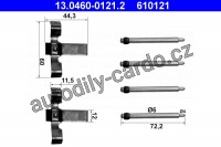 Sada příslušenství, obložení kotoučové brzdy ATE 13.0460-0121 (AT 610121)