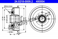 Brzdový buben ATE 24.0218-0009 (AT 480004)