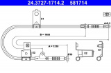 Lanko ruční brzdy ATE 24.3727-1714 (AT 581714)
