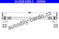 Brzdová hadice ATE 24.5229-0265 (AT 330540)