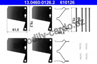 Sada příslušenství, obložení kotoučové brzdy ATE 13.0460-0126 (AT 610126)