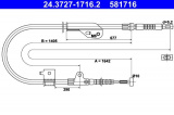 Lanko ruční brzdy ATE 24.3727-1716 (AT 581716)