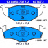 Sada brzdových destiček ATE 13.0460-7072 (AT 607072) - SEAT, VW