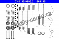 Sada příslušenství, brzdové čelisti ATE 03.0137-9195 (AT 669195)