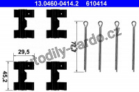 Sada příslušenství, obložení kotoučové brzdy ATE 13.0460-0414 (AT 610414)