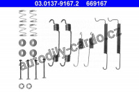 Sada příslušenství, brzdové čelisti ATE 03.0137-9167 (AT 669167)