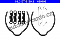 Sada příslušenství, parkovací brzdové čelisti ATE 03.0137-9199 (AT 669199)