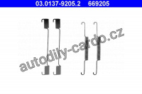 Sada příslušenství, brzdové čelisti ATE 03.0137-9205 (AT 669205)