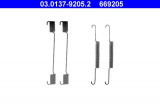 Sada příslušenství, brzdové čelisti ATE 03.0137-9205 (AT 669205)