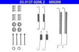 Sada příslušenství, brzdové čelisti ATE 03.0137-9206 (AT 669206)