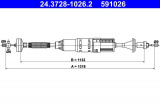 Tažné lanko, ovládání spojky ATE 24.3728-1026 (AT 591026)