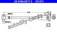 Brzdová hadice ATE 24.5164-0317 (AT 331211)