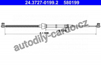 Lanko ruční brzdy ATE 24.3727-0199 (AT 580199)