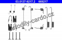 Sada příslušenství, brzdové čelisti ATE 03.0137-9217 (AT 669217)