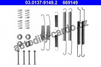 Sada příslušenství, brzdové čelisti ATE 03.0137-9149 (AT 669149) - SEAT, ŠKODA, VW