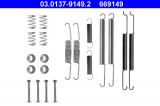 Sada příslušenství, brzdové čelisti ATE 03.0137-9149 (AT 669149) - SEAT, ŠKODA, VW