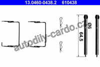 Sada příslušenství, obložení kotoučové brzdy ATE 13.0460-0438 (AT 610438)