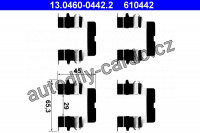 Sada příslušenství, obložení kotoučové brzdy ATE 13.0460-0442 (AT 610442)