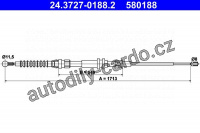 Lanko ruční brzdy ATE 24.3727-0188 (AT 580188)